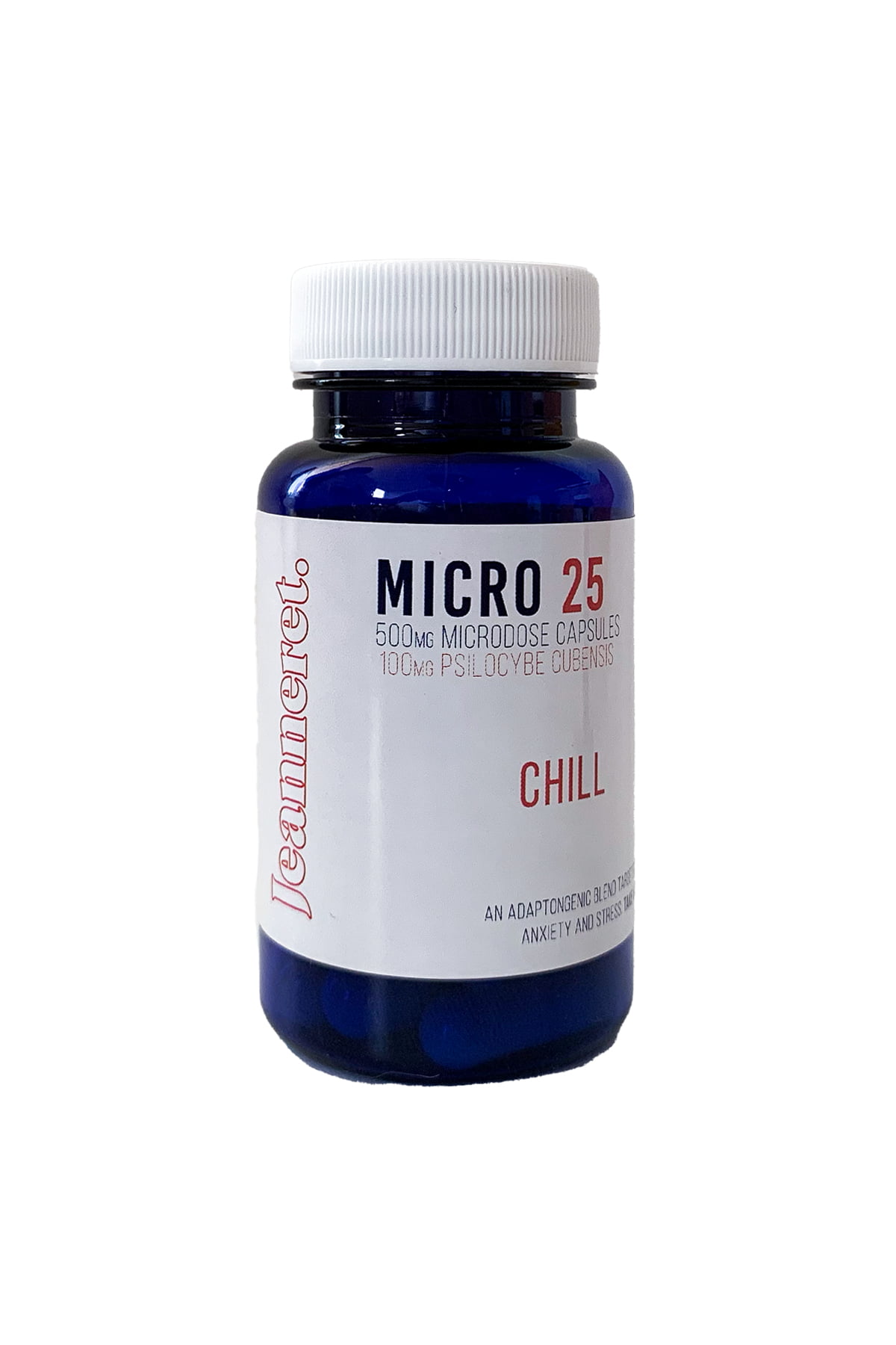 Jeanneret Botanical Micro 25 (Chill) Microdose Mushroom Capsules Jeanneret Botanical Micro 25 (Chill) Microdose Mushroom Capsules