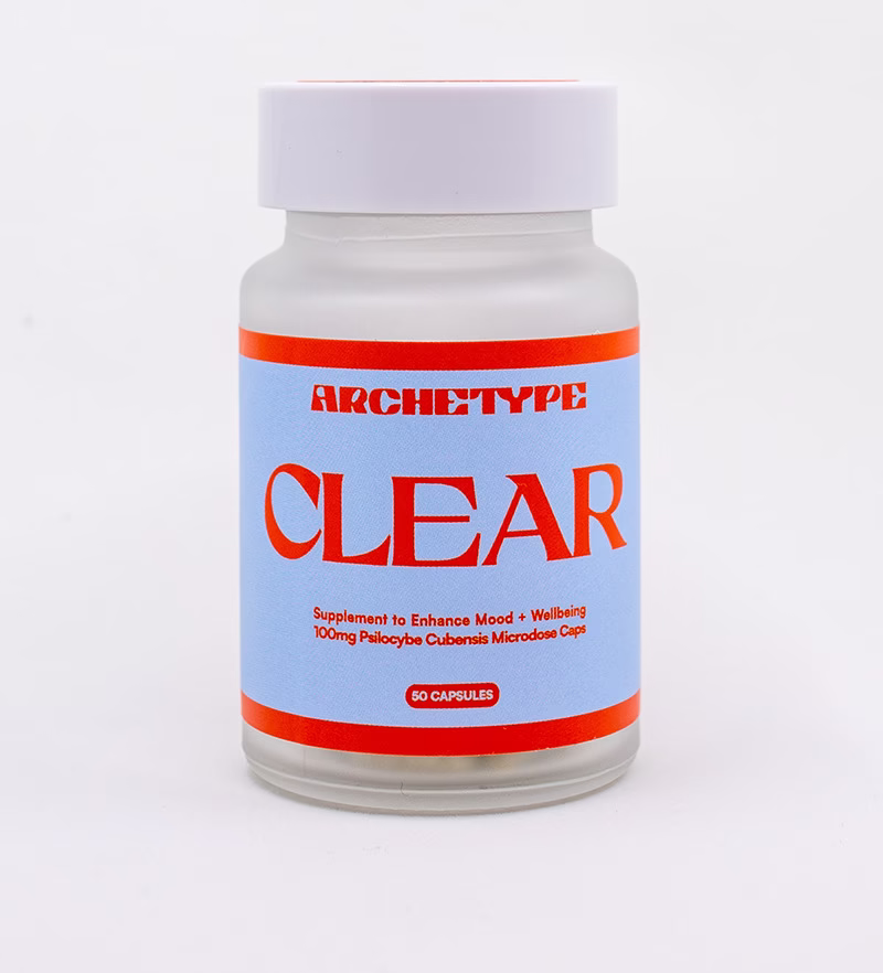 ARCHETYPE CLEAR Microdose Mushroom Capsules (Bottle of 50) ARCHETYPE CLEAR Microdose Mushroom Capsules